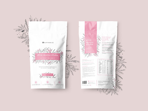 Slim Mama Co - Meal Replacement Packaging Design