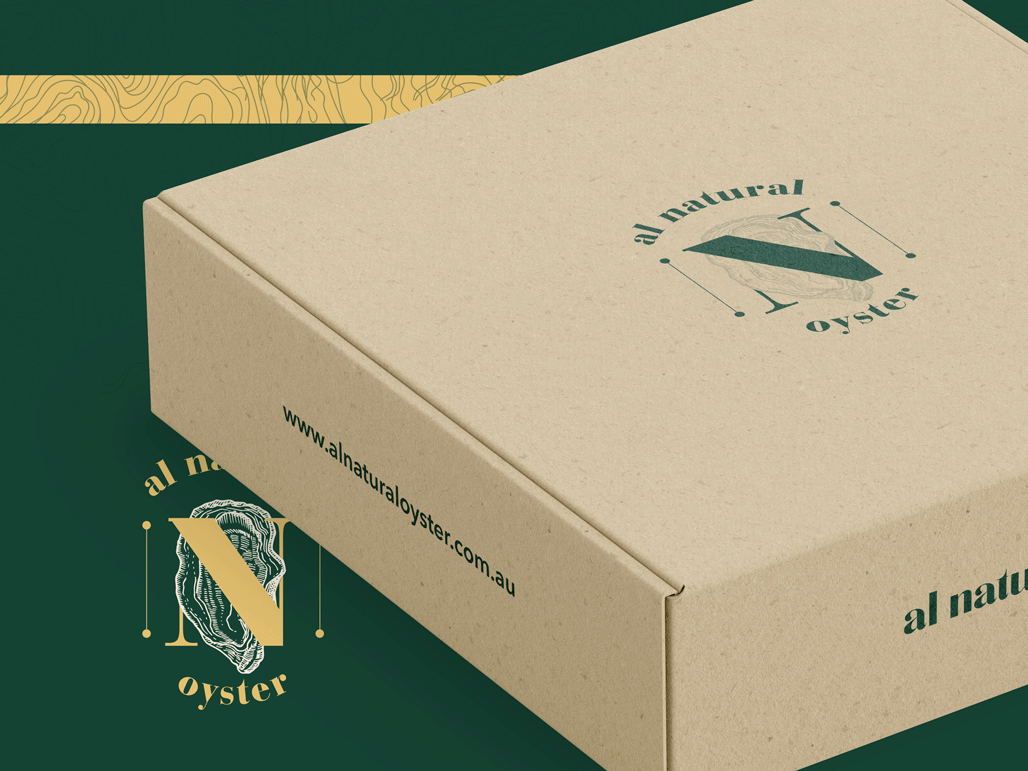 Al Natural Oyster Package Design, Oyster Packaging Design, Oyster Label Design