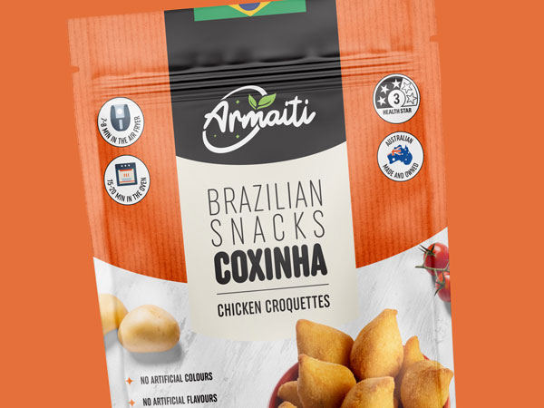 Brazilian Food Package Design, Italian Food Package,  Australia Package Design, Package Design Australia