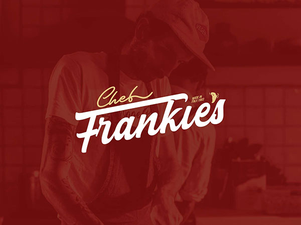Chef Frankies Pasta Package Design, Italian Food Packaging Design, Pasta Label Design Australia, Food Label Design, Local Food Packaging Australia, Artisan Pasta Branding