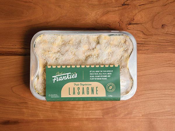 Chef Frankies Pasta Package Design, Italian Food Packaging Design, Pasta Label Design Australia, Food Label Design, Local Food Packaging Australia, Artisan Pasta Branding