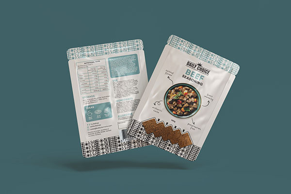 Daily Choice Packaging Design, Superfood Packaging Australia, Spice Label Design, Seasoning Packaging Design, Wellness Food Brand, Food Packaging System, Cultural Packaging Design, Australian Product Branding