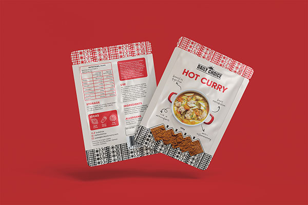 Daily Choice Packaging Design, Superfood Packaging Australia, Spice Label Design, Seasoning Packaging Design, Wellness Food Brand, Food Packaging System, Cultural Packaging Design, Australian Product Branding