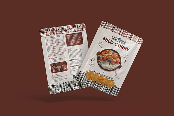 Daily Choice Packaging Design, Superfood Packaging Australia, Spice Label Design, Seasoning Packaging Design, Wellness Food Brand, Food Packaging System, Cultural Packaging Design, Australian Product Branding