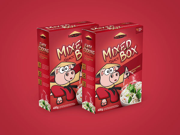 Dim Sim Packaging Design, Dim Sim Branding Design