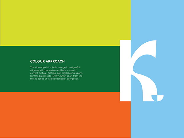 Package Design, Happa Kava Packaging Design, Beverage Packaging Design Australia, Kava Packaging Design, Gen Z Branding, Vibrant Packaging Design, Alcohol Alternative Branding