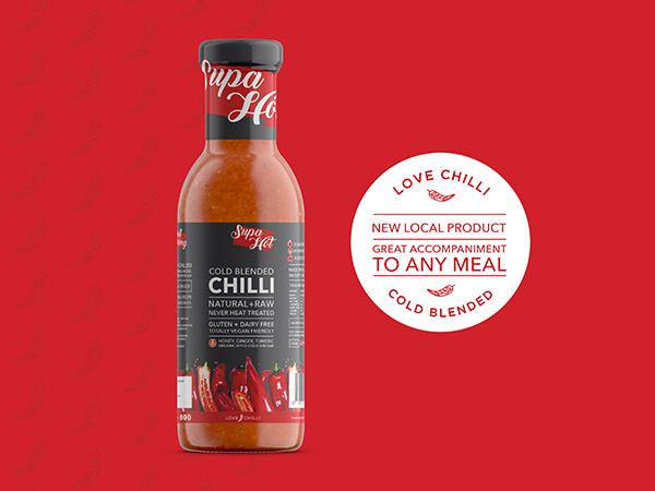 Chilli Packaging Design, Cold blended Packaging Design, Bottle Label Design