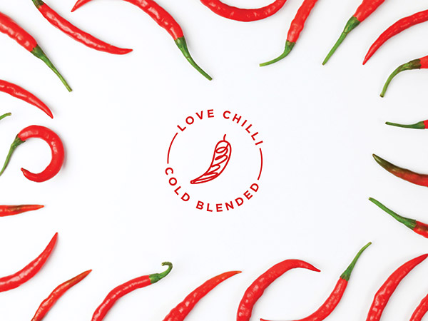 Chilli Packaging Design, Cold blended Packaging Design, Bottle Label Design