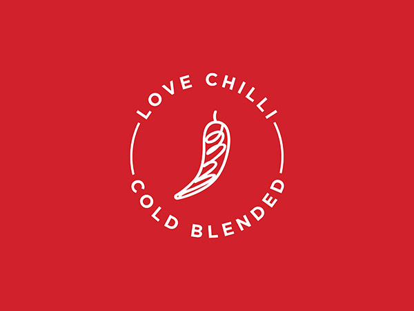 Chilli Packaging Design, Cold blended Packaging Design, Bottle Label Design