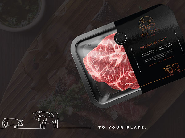 Mae Hill Farm - Meat Packaging Design