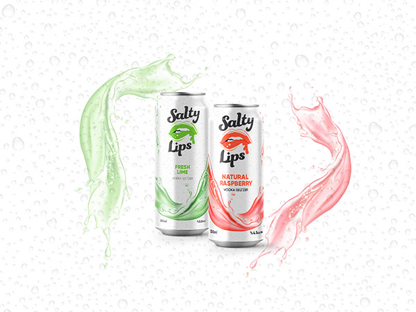 Vodka Seltzer Packaging Design, Vodka Branding Design, Drink Label Design