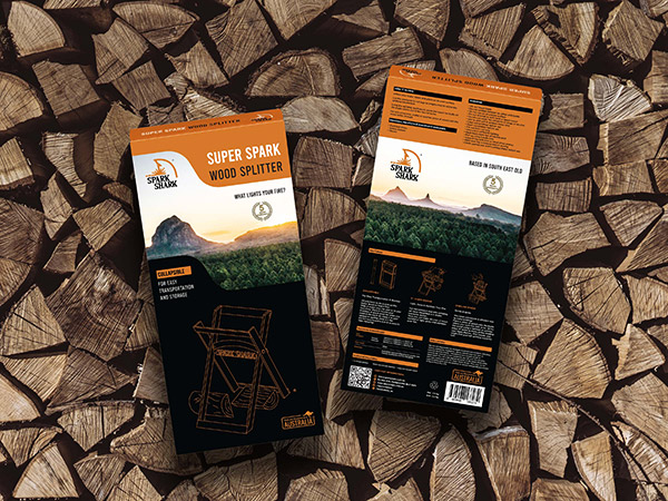 Kindling and Log Splitter Packaging Design, Product Package Design