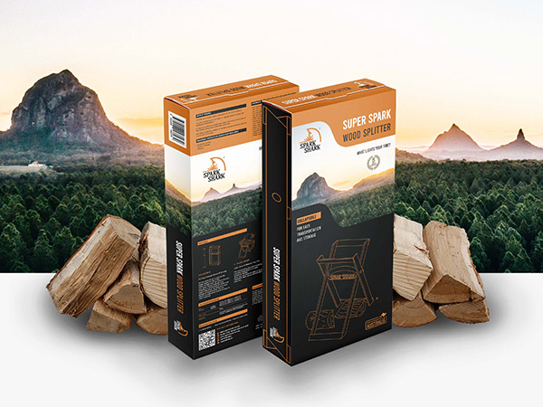 Kindling and Log Splitter Packaging Design, Product Package Design