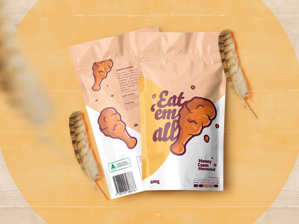 Chicken Sauce Packaging Design, Sauce Packaging Design, Sauce Pouch Packaging Design 