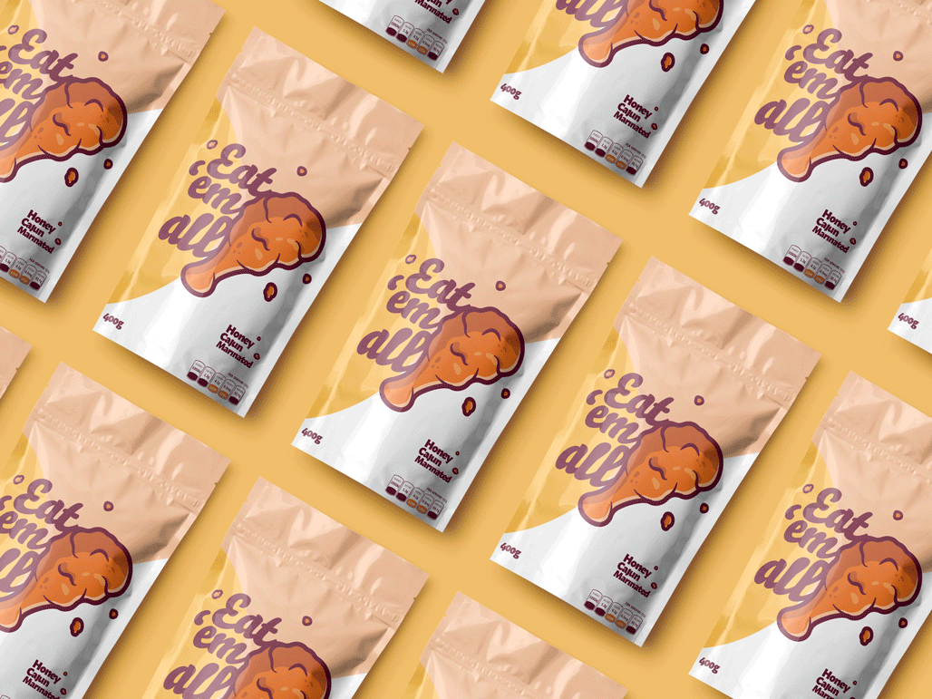 Chicken Sauce Packaging Design, Sauce Packaging Design, Sauce Pouch Packaging Design 