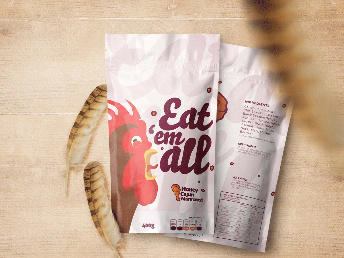 Chicken Sauce Packaging Design, Sauce Packaging Design, Sauce Pouch Packaging Design 