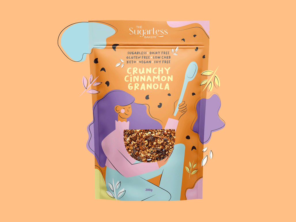 Granola Packaging Design, Granola Package Design, Granola Package