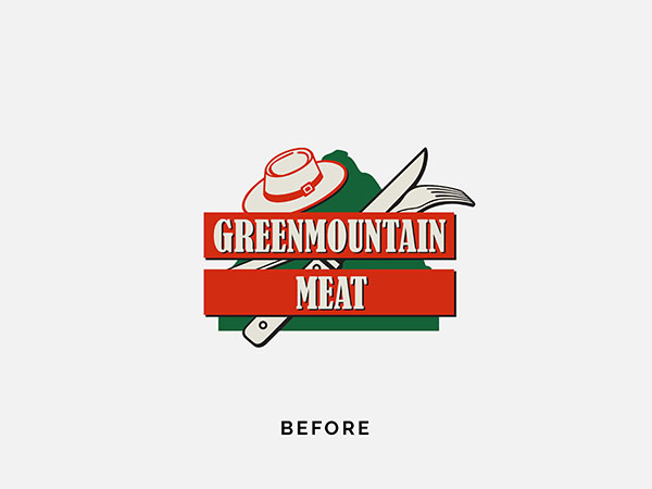 Green Mountain Meat , Meat Packaging Design