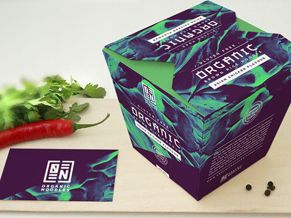 Organic Noodle Packaging Design - Noodle Box Packaging Design