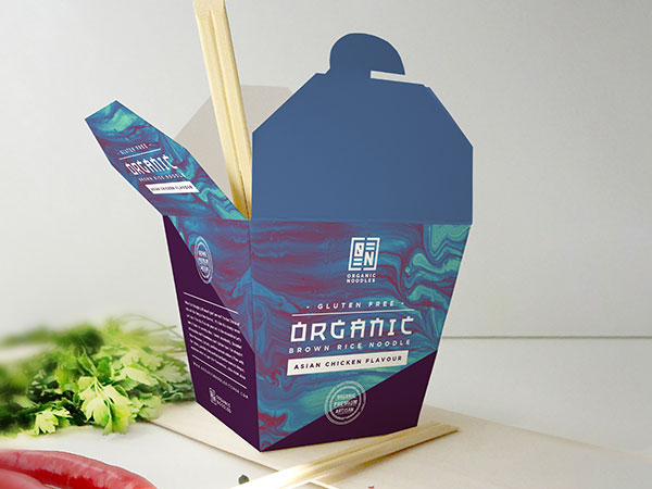 Organic Noodle Packaging Design - Noodle Box Packaging Design