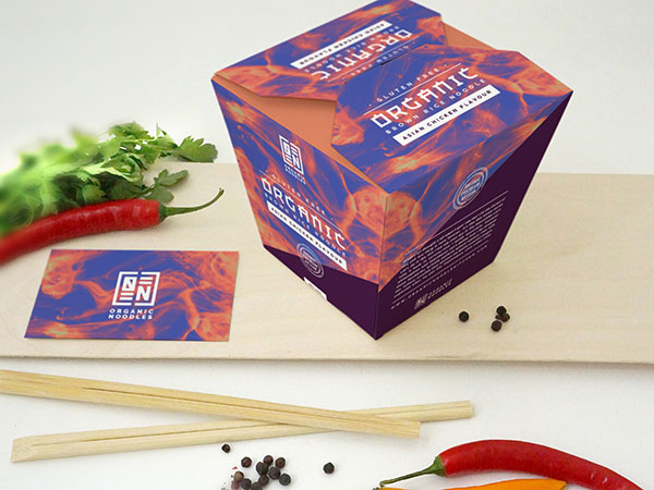 Organic Noodle Packaging Design - Noodle Box Packaging Design