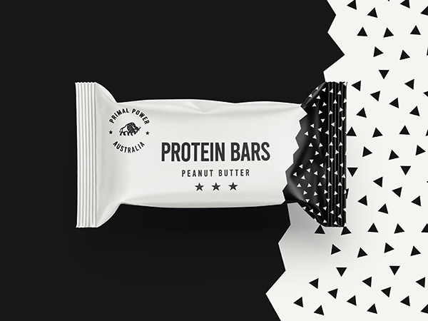 Protein bar packaging design, protein bar branding