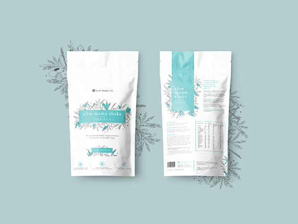 Slim Mama Co - Meal Replacement Packaging Design