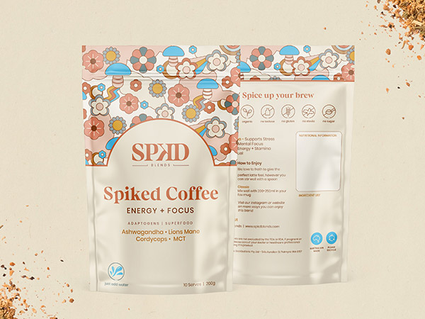 SPKD Blends Coffee Packaging Design, Coffee Packaging Design, Latte Packaging Design