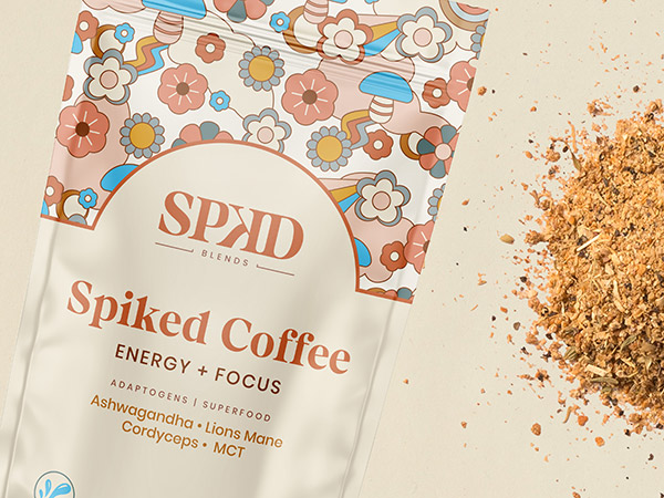 SPKD Blends Coffee Packaging Design, Coffee Packaging Design, Latte Packaging Design