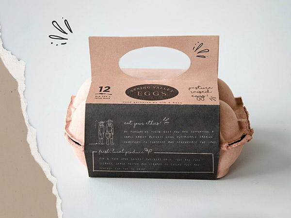 Egg Packaging Design, Eggs Packaging Branding, Free Range Eggs Packaging Design
