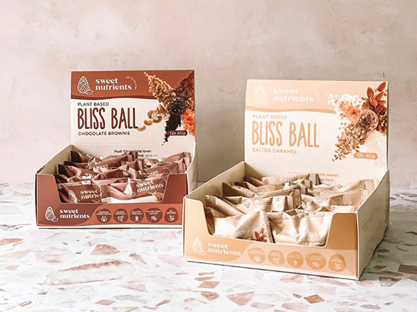 Food Packaging Design, Raw Treat Branding, Protein ball Packaging