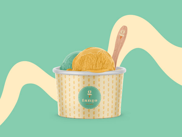 Ice-cream Packaging Design. Gelato Packaging Branding