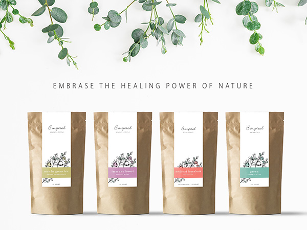 B INSPIRED - Tea Packaging Design