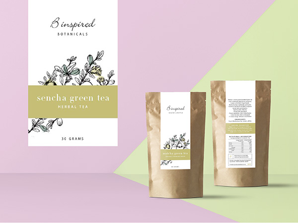 B INSPIRED - Tea Packaging Design