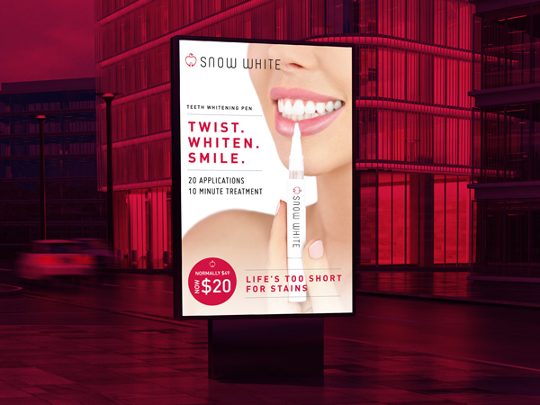 SNOW WHITE - Teeth Whitening Packaging Design