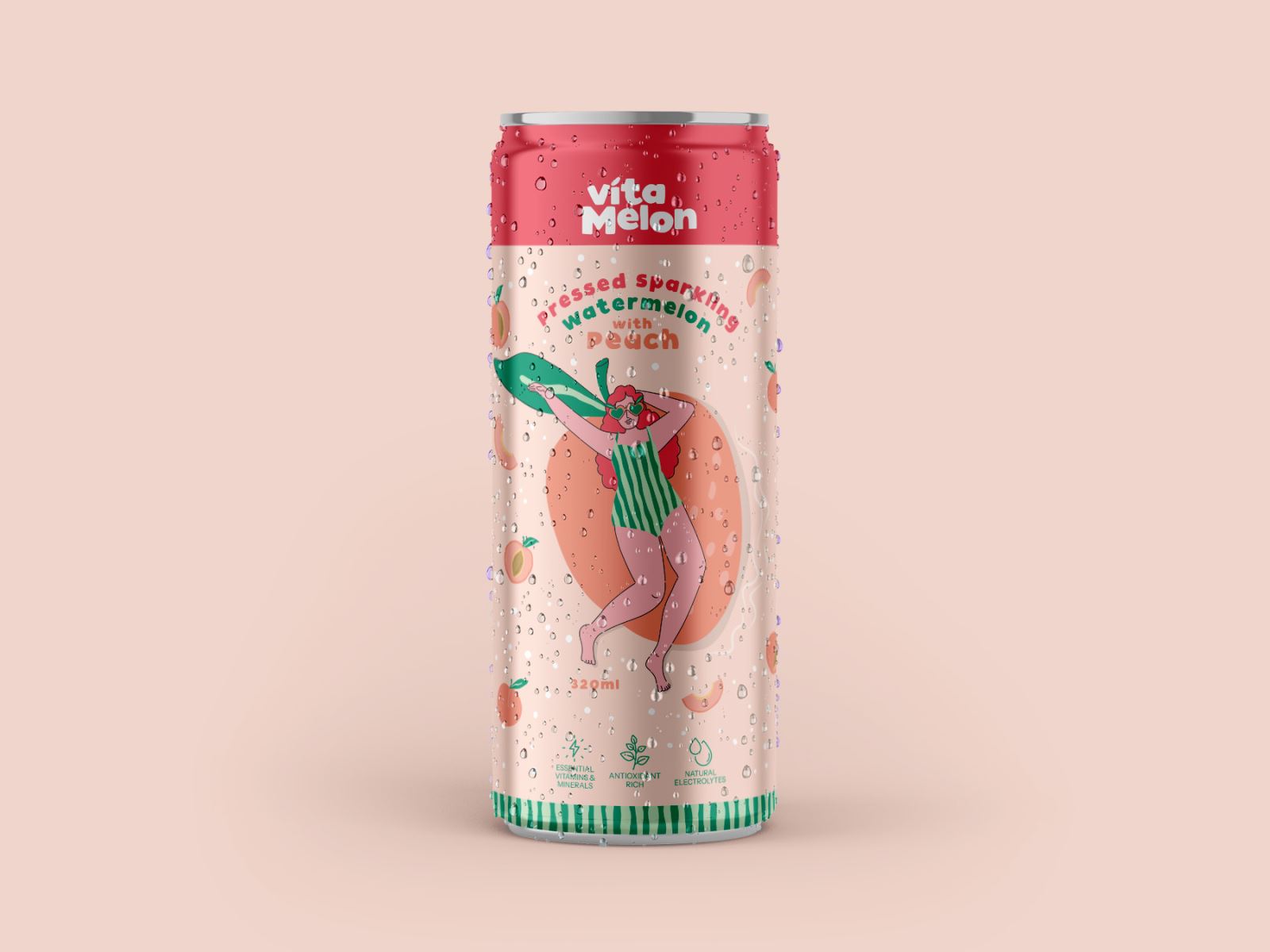 Package Design, Vitamelon Package Design, Australia Label Design, Package Design Australia, Juice Label Design, Sparkling Juice Package Design