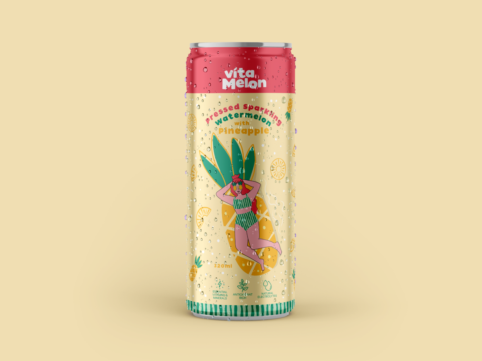 Package Design, Vitamelon Package Design, Australia Label Design, Package Design Australia, Juice Label Design, Sparkling Juice Package Design